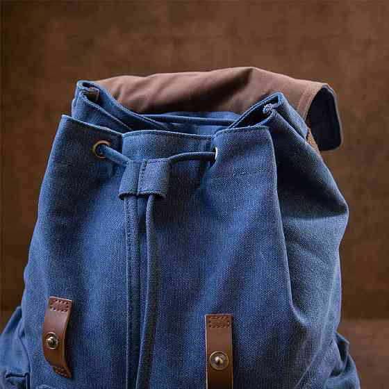 Рюкзак туристический текстильный унисекс Синий (Vintage) Киев