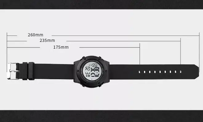 Мужские спортивные часы Skmei 1772 (Черный с белым) Киев - изображение 8