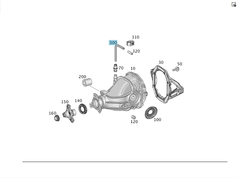Mercedes-Benz  A1660160000 Вентиляційний шланг заднього редуктора 8 x 1 x 810 мм ML/GLE W166 GL/GLS X166 Одесса - изображение 6