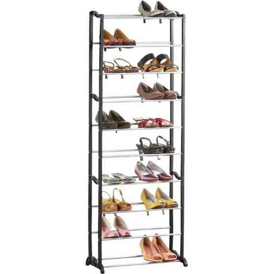 Полиця-трансформер для взуття на 6 секцій 30, Містка етажерка для взуття секцій Стелаж під CE-75 Львів