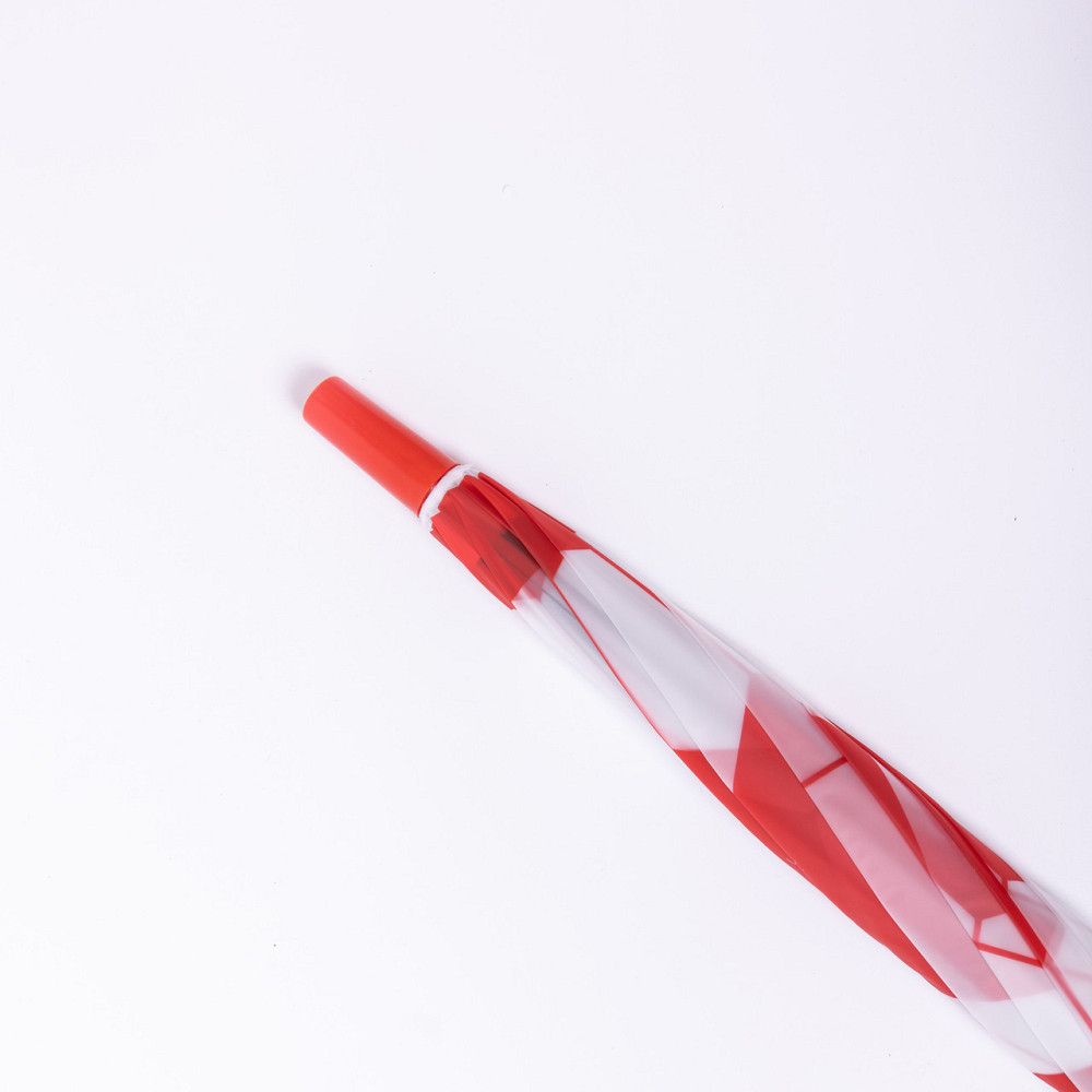 Дитячий напівавтоматичний зонт-трость червоний 82 см Київ - фото 4