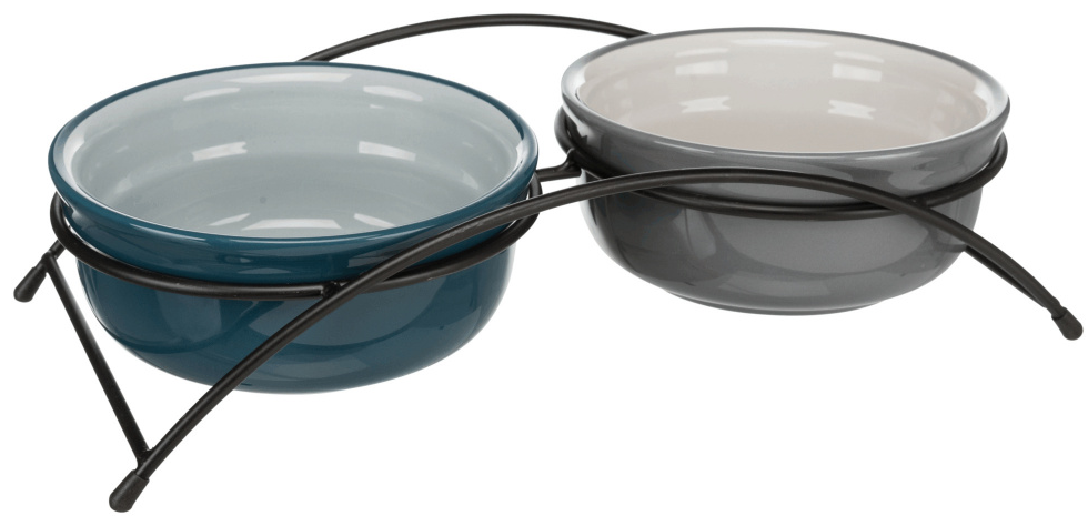 Trixie TX-24535 миски керамическе на підставці 2 × 0,25 л / ø13 см Київ - фото 1