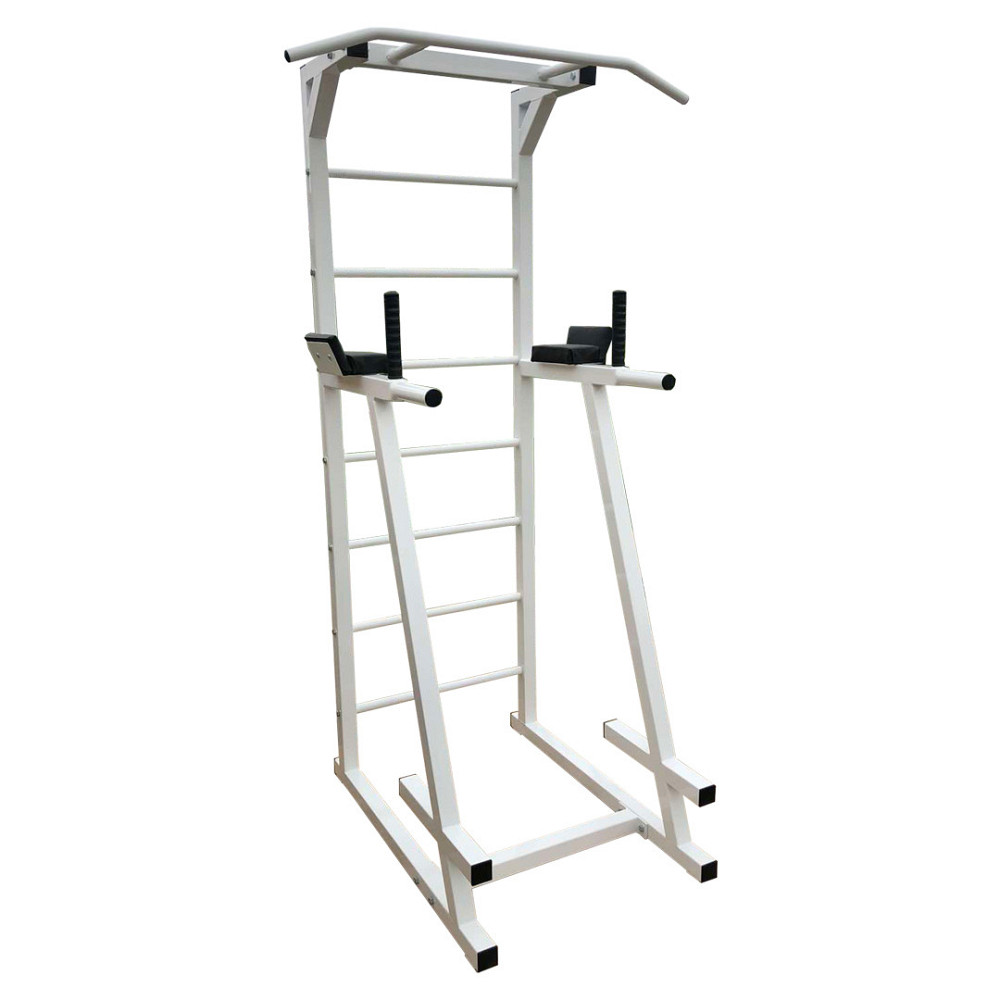 Турник + пресс + брусья напольная стойка 50х50 мм Белый Спортивные стенки и турники для дома разборная Киев - изображение 1