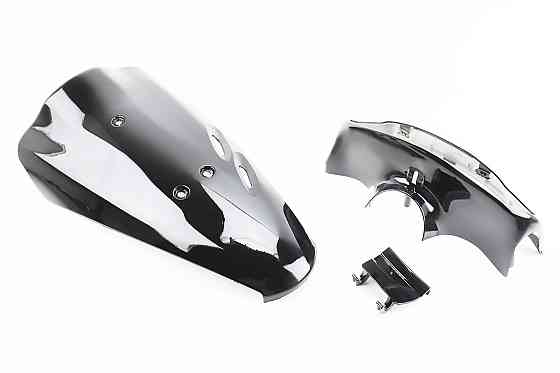 УЦІНКА Honda DIO AF-34 пластик - к-кт фарбований 5 деталей (голова під диск. гальмо з кришкою лючка), ЧОРНИЙ (брак фарбування, див.фото) Киев