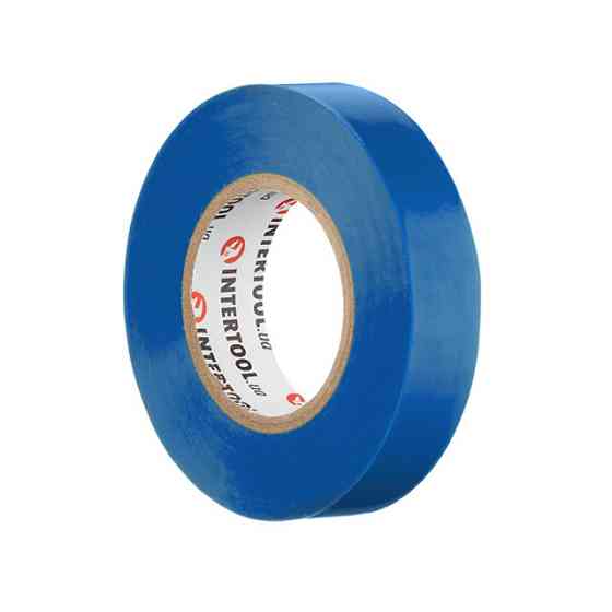 Стрічка ізоляційна 0.15мм*17мм*20м синя INTERTOOL IT-0020 Киев