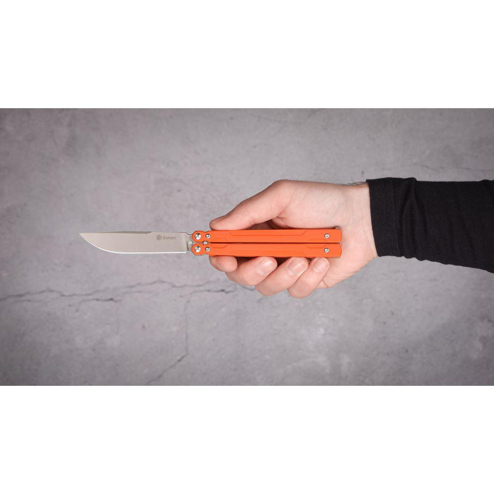 Нож-бабочка (балисонг) Ganzo G766-OR Ровно - изображение 7