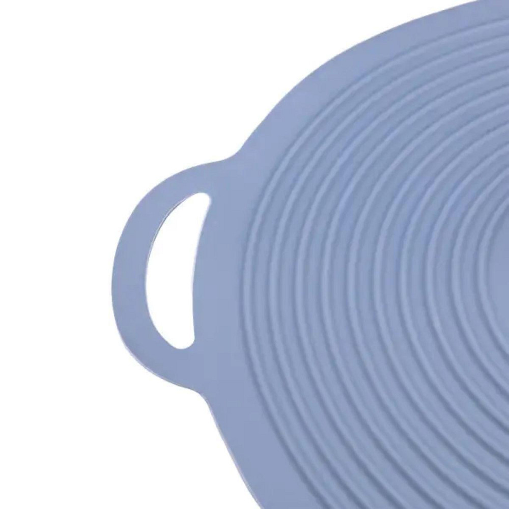 Багаторазова силіконова кришка універсальна 24 х 20.4 см Сірий HP34540S Київ - фото 4