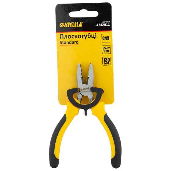 Sigma Плоскогубцы 130мм Standard SIGMA (4342011) Коломия