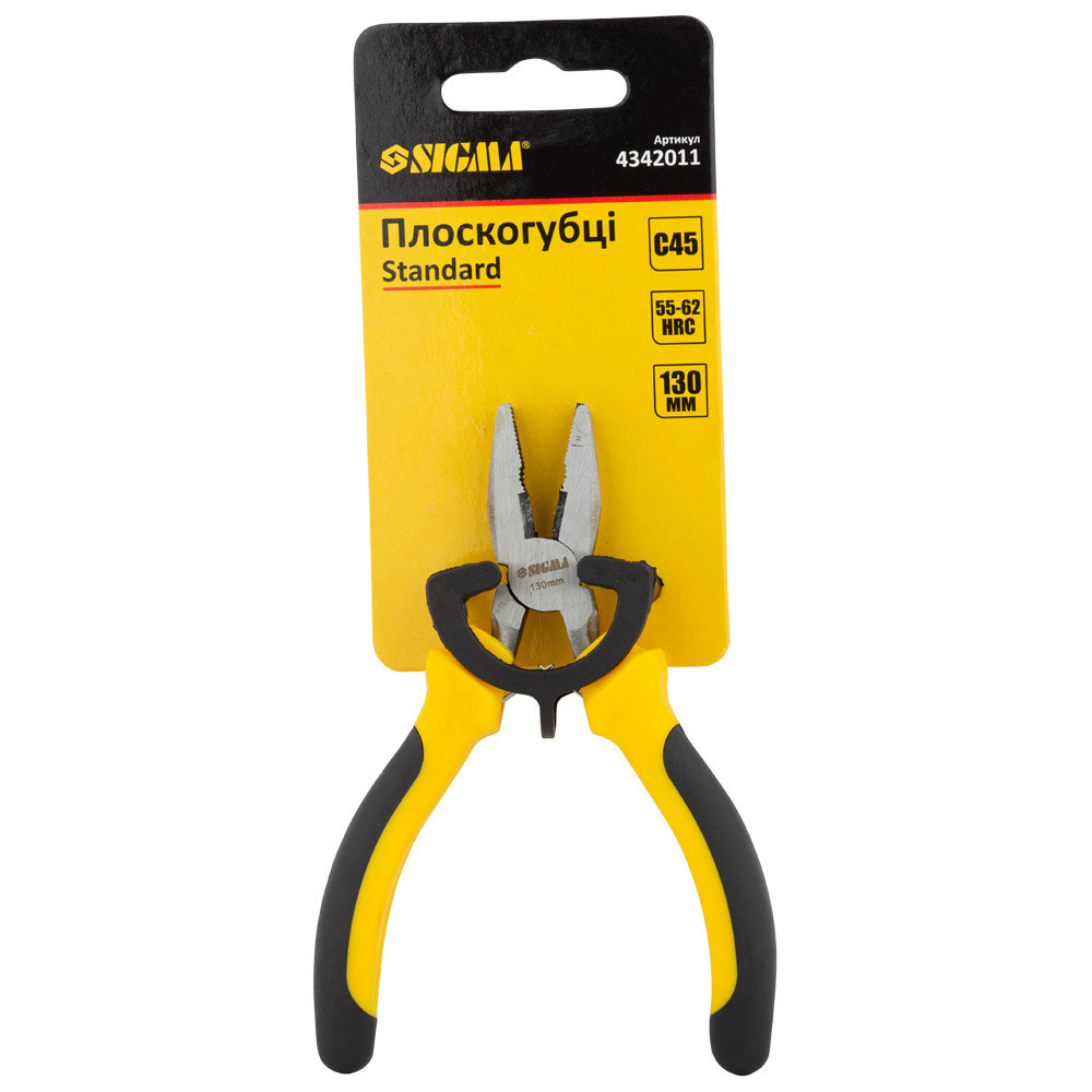 Sigma Плоскогубцы 130мм Standard SIGMA (4342011) Коломия - фото 2