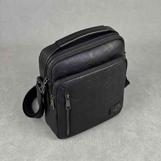 Мужская барсетка, сумка на плечо Coach (2515) чорная Киев