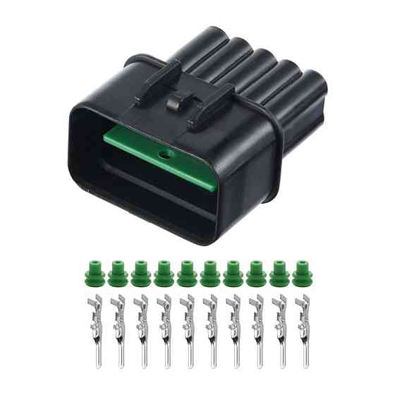 Роз'єм конектор 10-кон., PK501-1002PB621-1002 KUM Корея універс., Моторний відсік, Hyundai, Kawasaki Київ