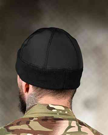 Флісова шапка докерка чорна ВТ6852 Одеса