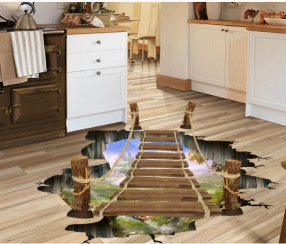 Декоративная наклейка Деревянный мост 3D Киев - изображение 8