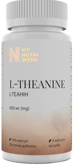 L-теанин My Nutri Week L-Theanine 600 мг 100 капс Киев - изображение 1