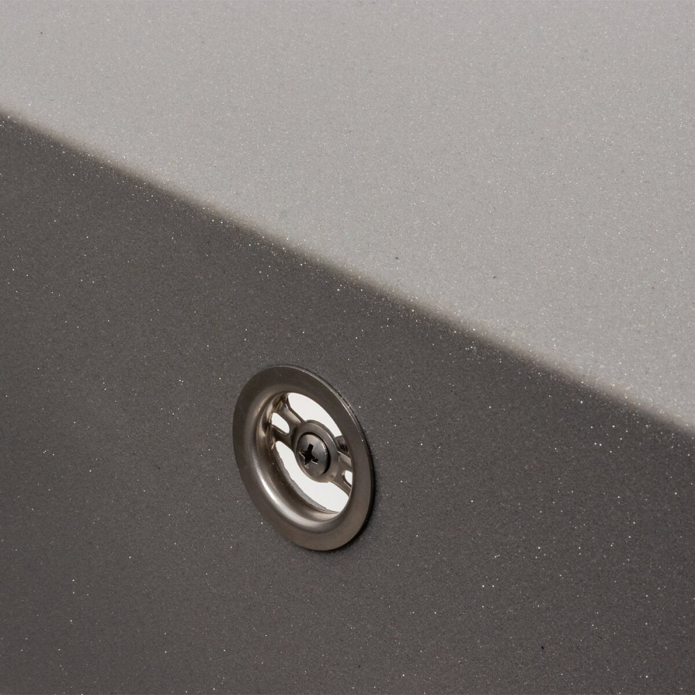 VALESO Гранітна мийка для кухні VALESO AZURIT 7950 матова Сірий мусон Київ - фото 5