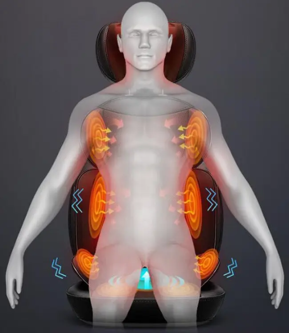 Масажна накидка Shuo для спини та шиї (роликовий масаж, вібрація, підігрів) Київ - фото 8