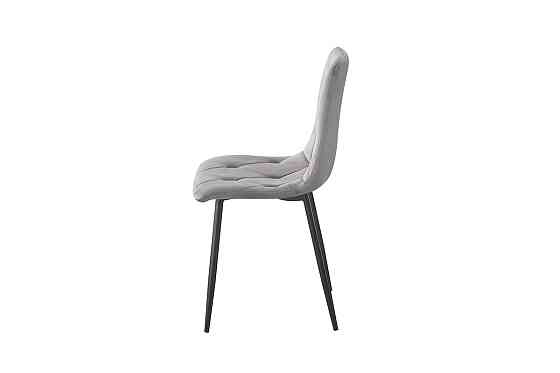 Стілець Меморі, чорний/ велюр сірий Киев