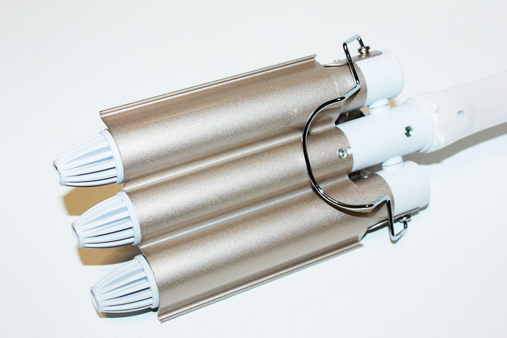 Тройная плойка (щипцы для волос) керамическое покрытие Gemei GM 1988 Киев - изображение 9