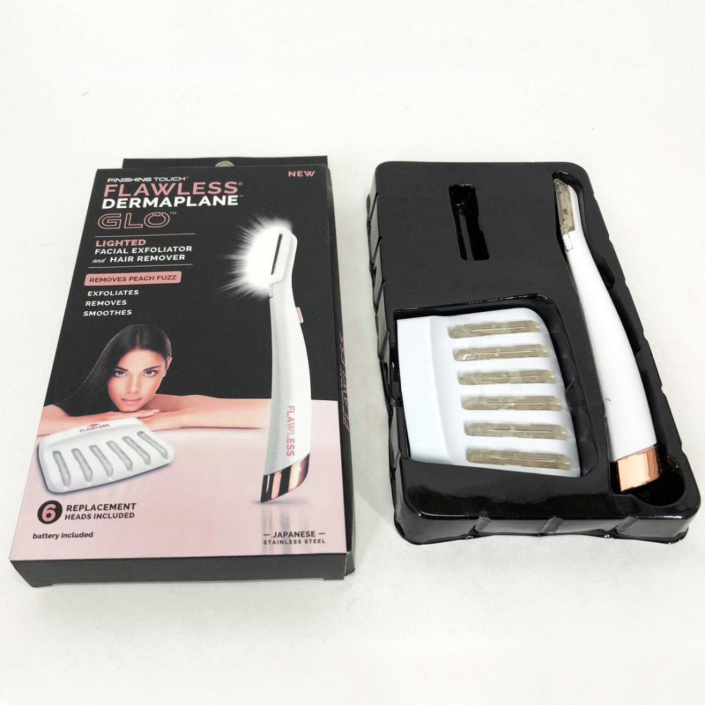 Эпилятор пинцет аккумуляторный Flawless Dermaplane Glo, Эпилятор для удаления волос GR-832 на теле Киев - изображение 8