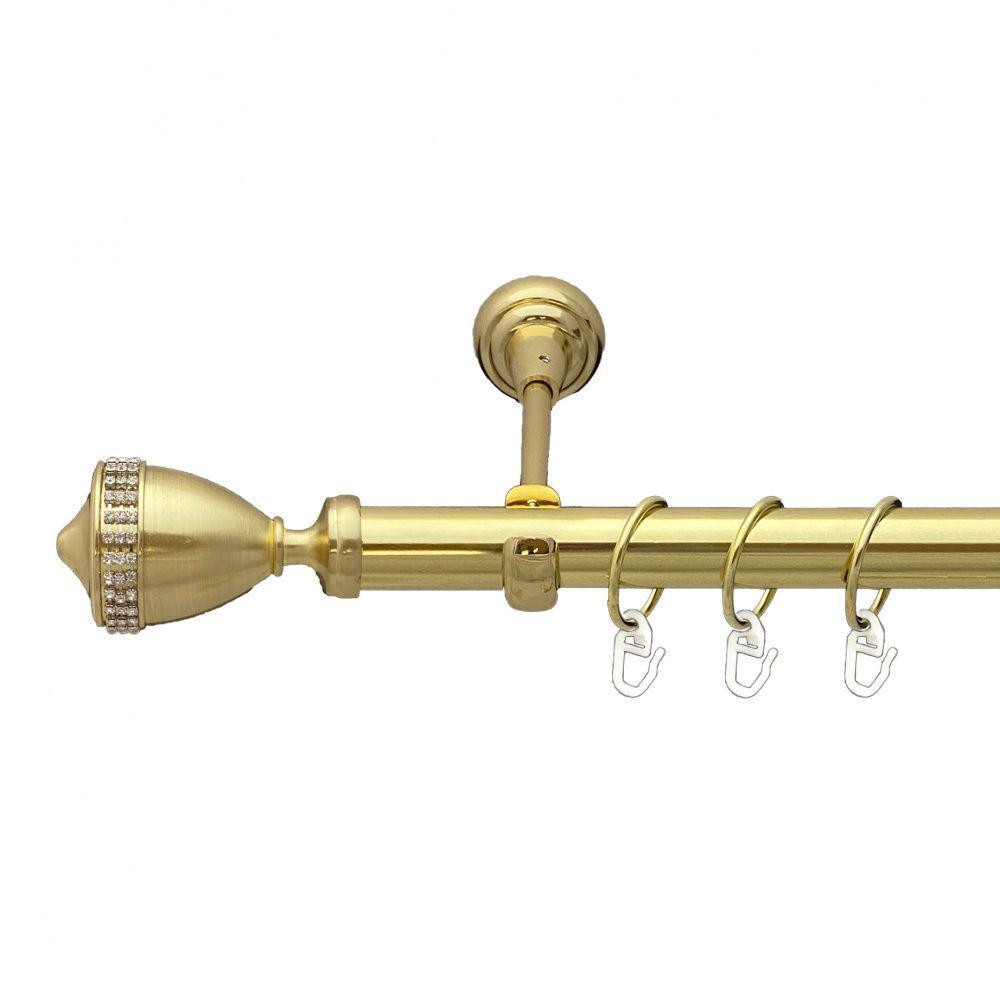 Карниз Orvit Етернія металевий однорядний відкритий Золото 25 мм 160 см (00-00012670) Львів - фото 1