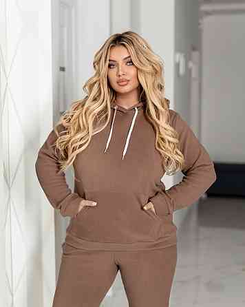 Спортивний флісовий костюм жіночий "Jacob" | Норма та батал Капучино, 54-56 Київ