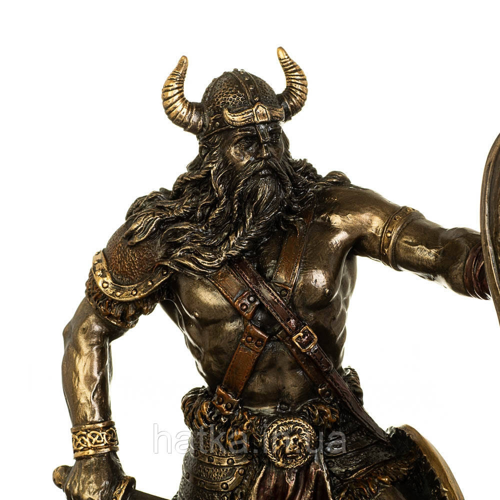 Статуэтка Veronese Викинг  23.5х19.5х13.5 см  полистоун с бронзовым покрытием 77655A4 Киев - изображение 2