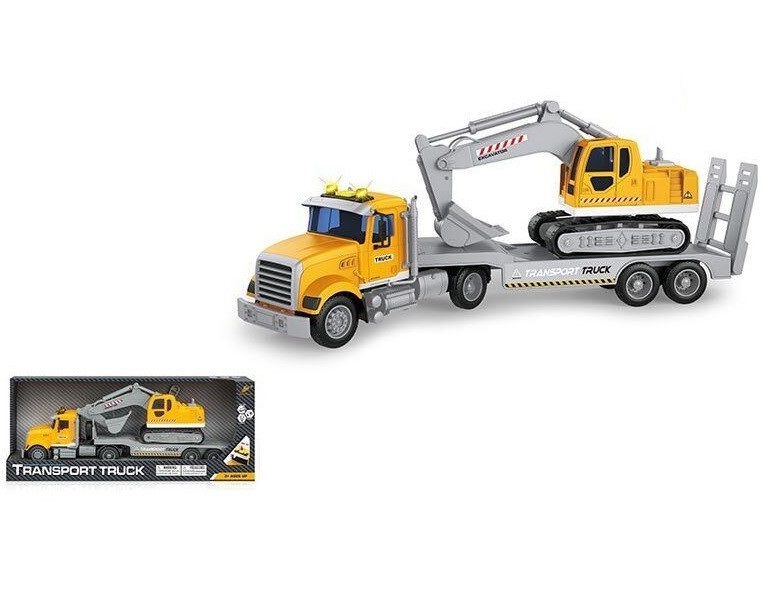 Трек екскаватор інерційний звук світло Жовто-сірий (PY 6811 A) Чернигов - изображение 1