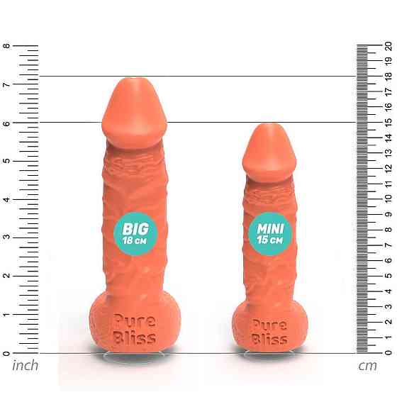 Крафтовое мыло-член с присоской Pure Bliss BIG Coral, натуральное Sex Aura Киев