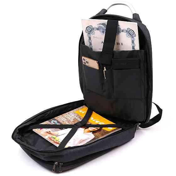 Добротний чоловічий рюкзак із текстилю Vintage 20490 Чорний Київ