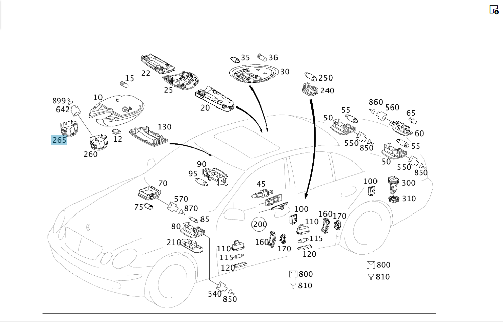 Mercedes-Benz  A2118213551 7213 Заглушка замість кнопки захисту салону в плафоні сіра E-Class W211 CLS C219 Одеса - фото 4