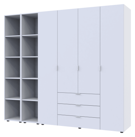 Комплект шкафов для одежды Doros Гелар (3 шт.) 231,4х49,5х203,4 см Белый (DRS-011175) Львов