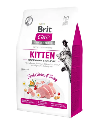 Сухой корм Брит Brit Care Cat GF Kitten HGrowth and Development для котят (здоровый рост и развитие), 400 г Винница