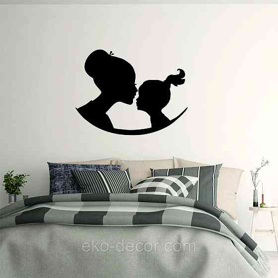 Декоративное настенное Панно «Мать и дитя», Декор на стену 110*84 см, Черный Киев