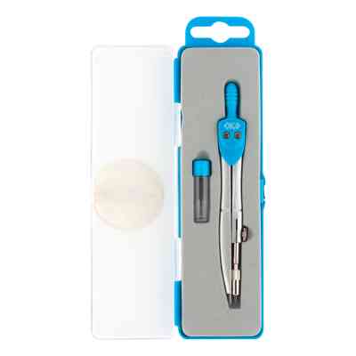 Циркуль ZiBi BASIS в пенале + запасной грифель, голубой, KIDS Line (ZB.5302BS-14) Винница