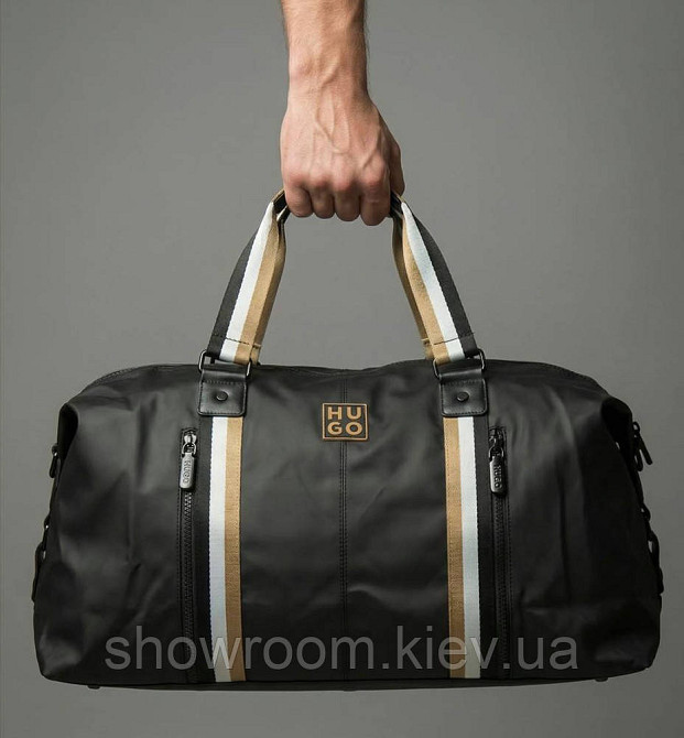 Чоловіча брендова дорожня, спортивна сумка HUGO (29001) Київ - фото 1