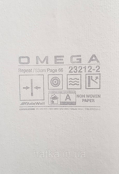Шпалери вінілові на флізеліні AdaWall Omega1.06х10 під штукатурку кора дерева щільні білі 23212-2 Київ - фото 3