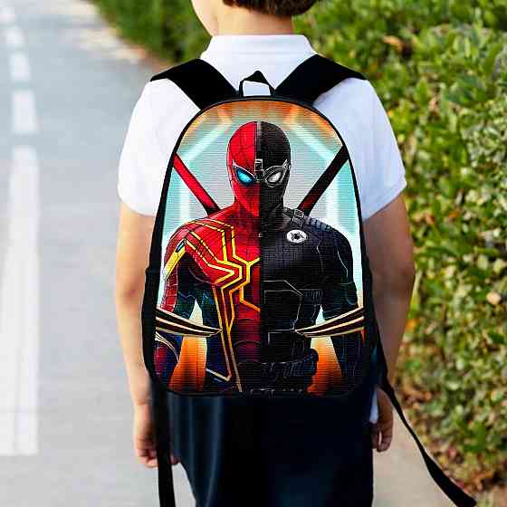 Рюкзак дитячий людина павук, спайдермен "Spiderman" 34х27см, міський ранець для хлопчика з принтом (00386) Київ