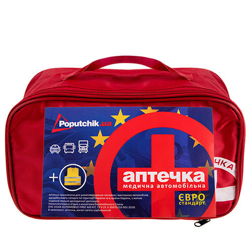 Автомобільна аптечка БН "Євростандарт" (02-024-М) у м'якому футлярі Харків - фото 1