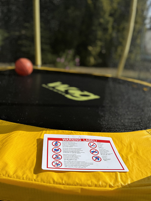 Батут WCG 187 см з внутрішньою захисною сіткою та LED підсвіткою 6FT (W-0603) Київ - фото 4