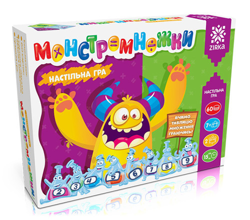 Настольная игра Монстромножки. Таблица умножения играя 119325 на укр. языке Винница - изображение 1