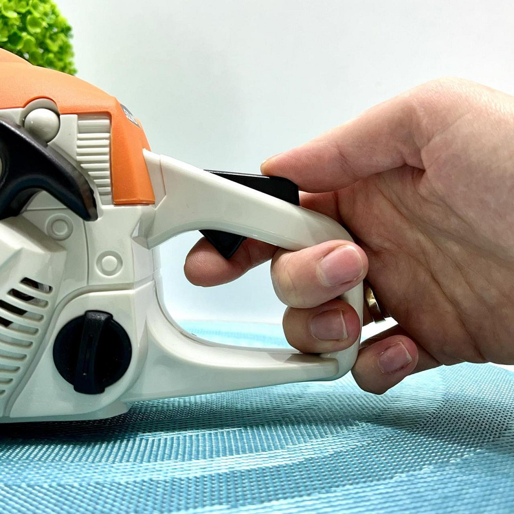 Бензопила LIMO TOY іграшкова Моя майстерня 36см Біло-жовтогаряча (M 5939) Чернігів - фото 4