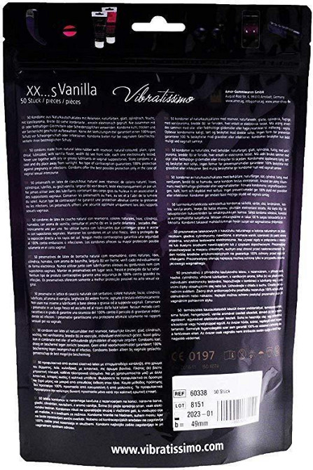 Презервативы - Vibratissimo XX ... S Vanilla, 49 мм, 50 шт. Sex Aura Киев - изображение 4