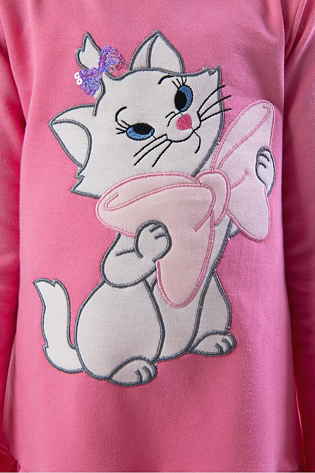 Платье для девочек, розовое, жёлтое, серый меланж Крохатушка одяг Киев - изображение 2