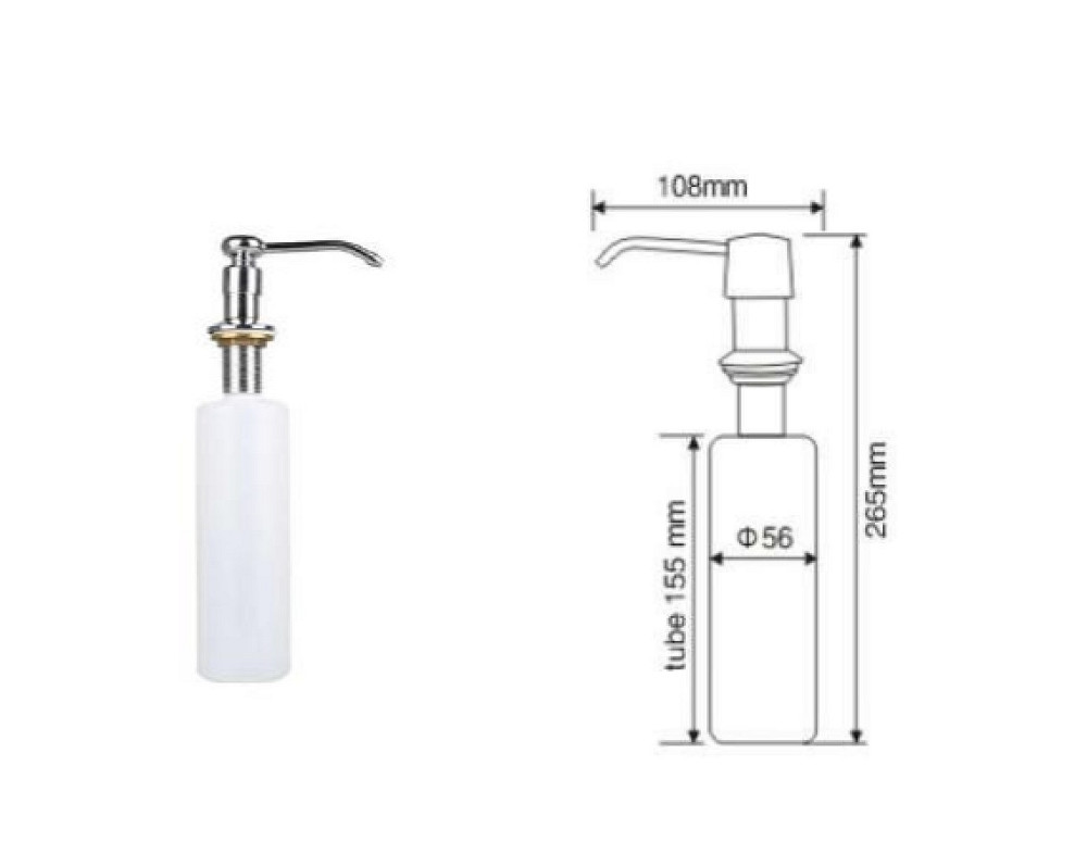 Дозатор рідкого мила HOTEC 13.141 (000032070) Київ - фото 2