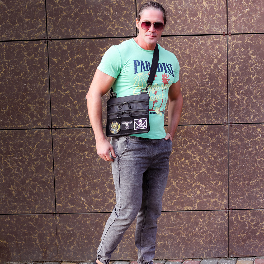 Тактическая сумка на грудь, Сумка через плечо военная маскировка мужская брезентовая military GC-66 Львов - изображение 8