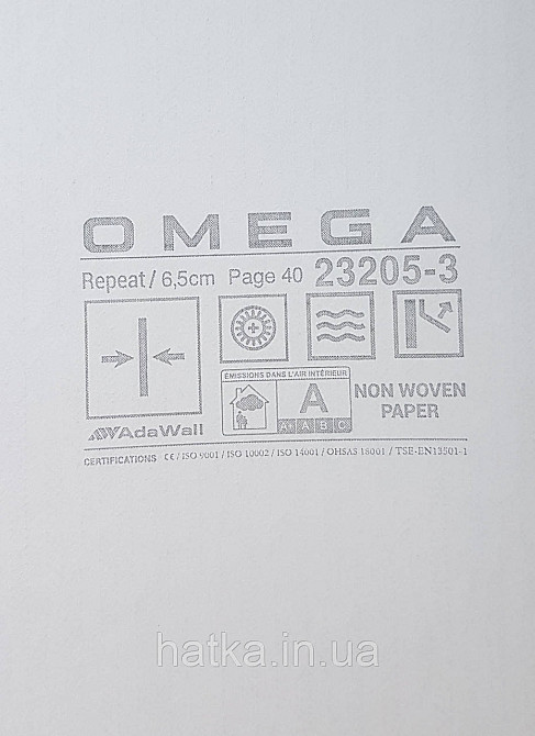 Обои винил на флизелине AdaWall Omega1.06х10 геометрия 3д фигуры полосы под бамбук серый металлик 23205-3 Киев - изображение 3