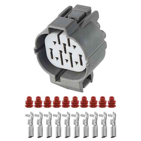 Електричний з'єднувач, 10-контактний Сірий, Пластик, Київ