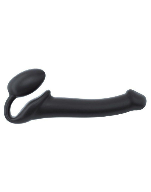 Безремневой страпон Strap-On-Me Black M, полностью регулируемый, диаметр 3,3см Sex Aura Киев - изображение 1