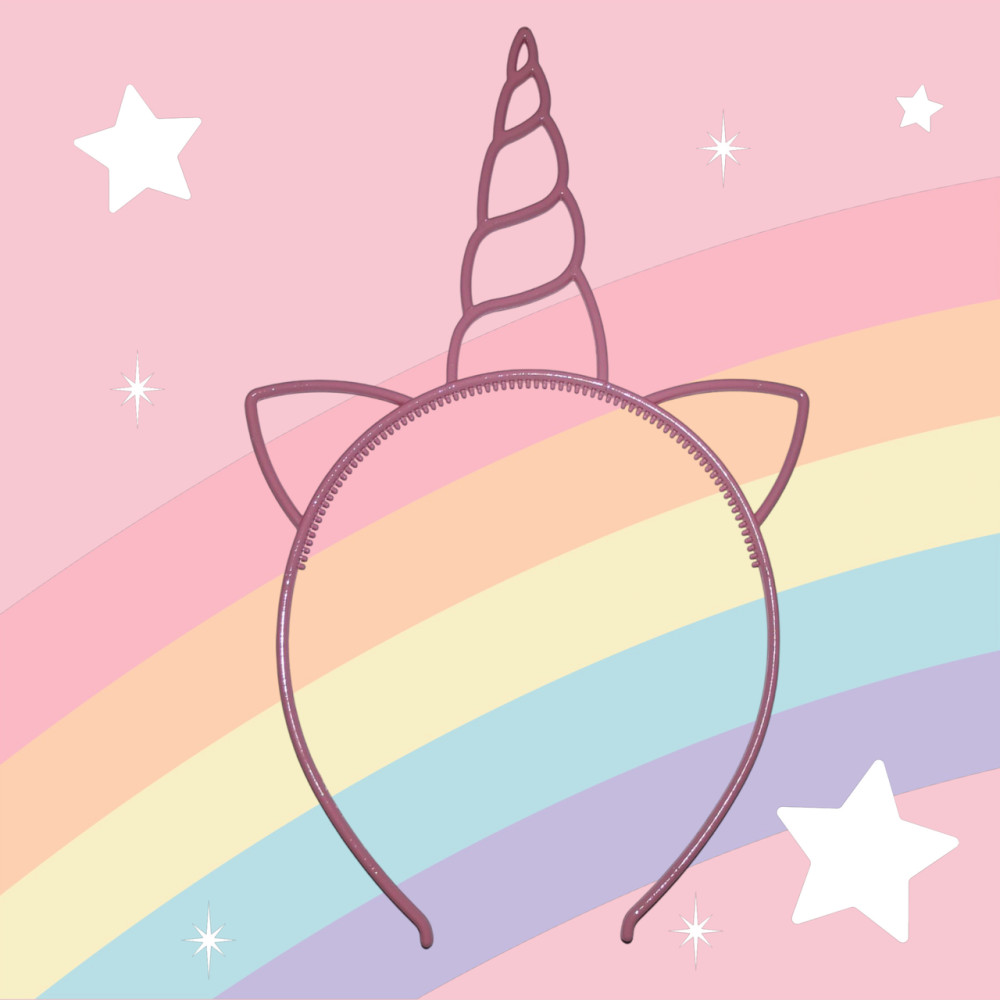 Детский обруч Единорог с ушками 22 на 14 см розовый Киев - изображение 1