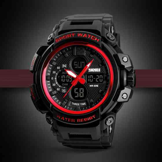 Skmei 1343 (1343RD) Black-Red SALE SBR Киев